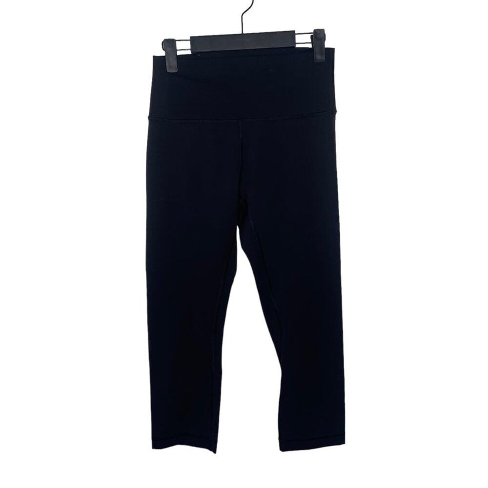 Lululemon Womens Leggings Sz 8 Black High Rise Athletic Wear Workout Activewear